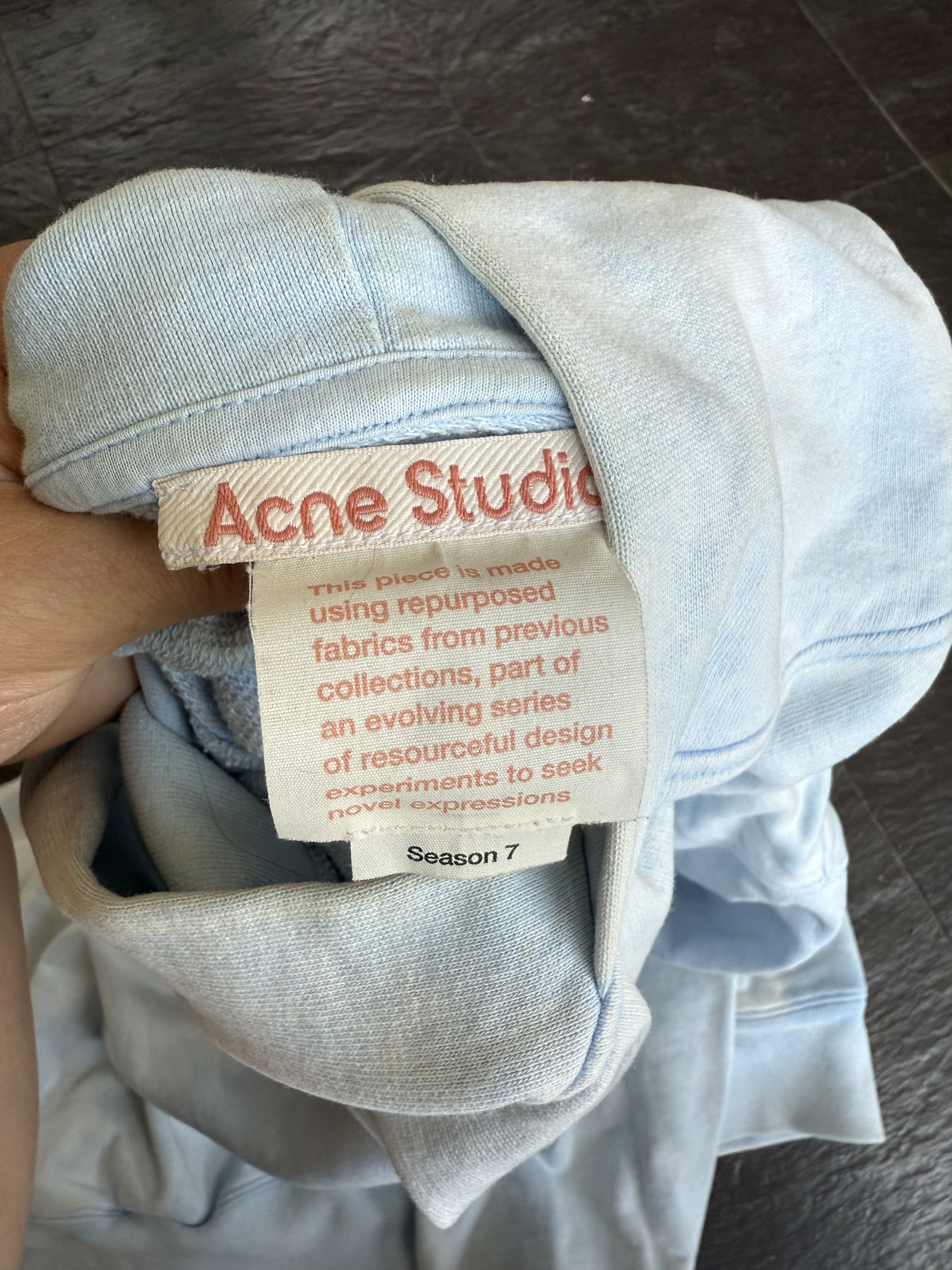 Acne Studios Acne Faded Blue Hoodie Size US M / EU 48-50 / 2 - 4 Thumbnail