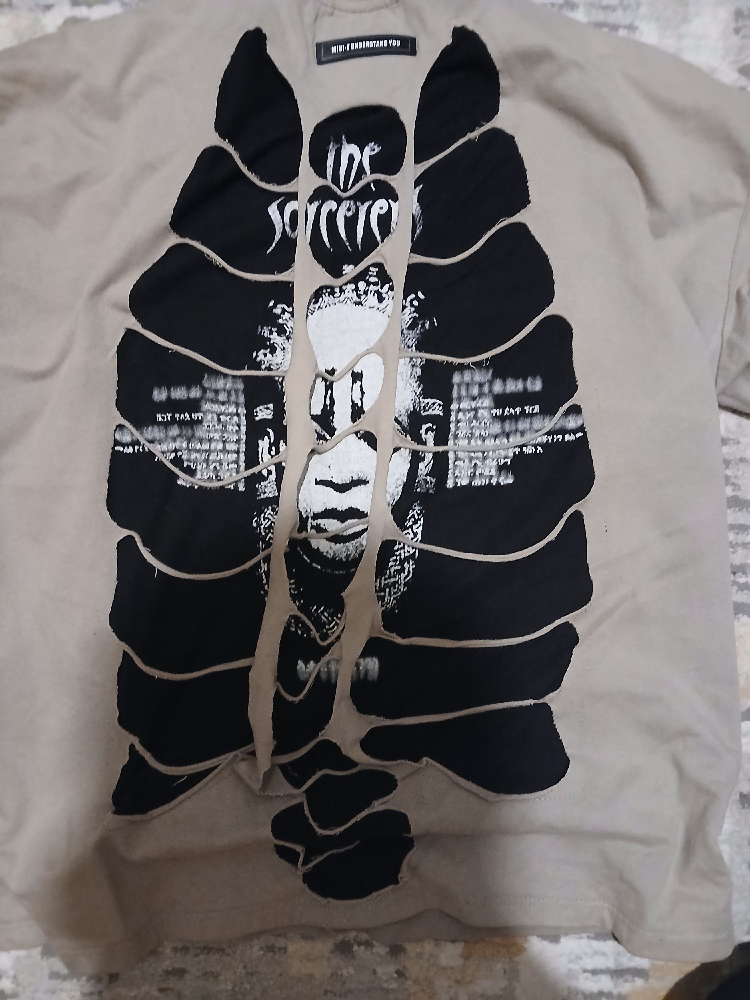Other MIUI-T x The Sorcerer Skeleton Appliqué Long-Sleeve T-Shirt Size US XL / EU 56 / 4 - 5 Thumbnail