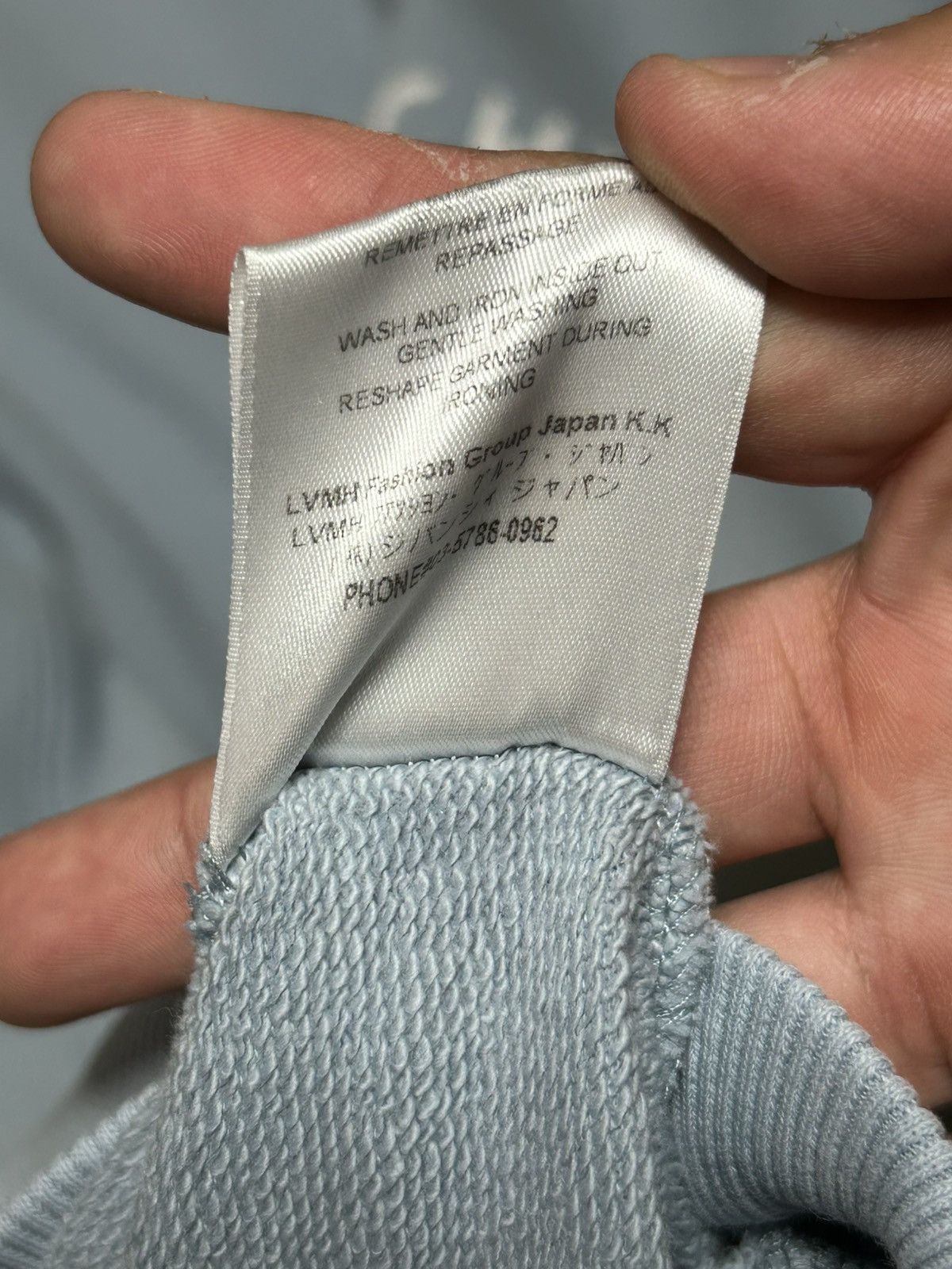 Givenchy Givenchy distressed logo slim hoodie baby blue Size US L / EU 52-54 / 3 - 7 Thumbnail