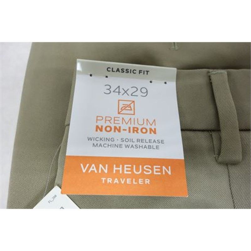 Van Heusen NWT- 3-Pair Mens Slim VanHeusen Slacks S34 Size US 34 / EU 50 - 7 Thumbnail