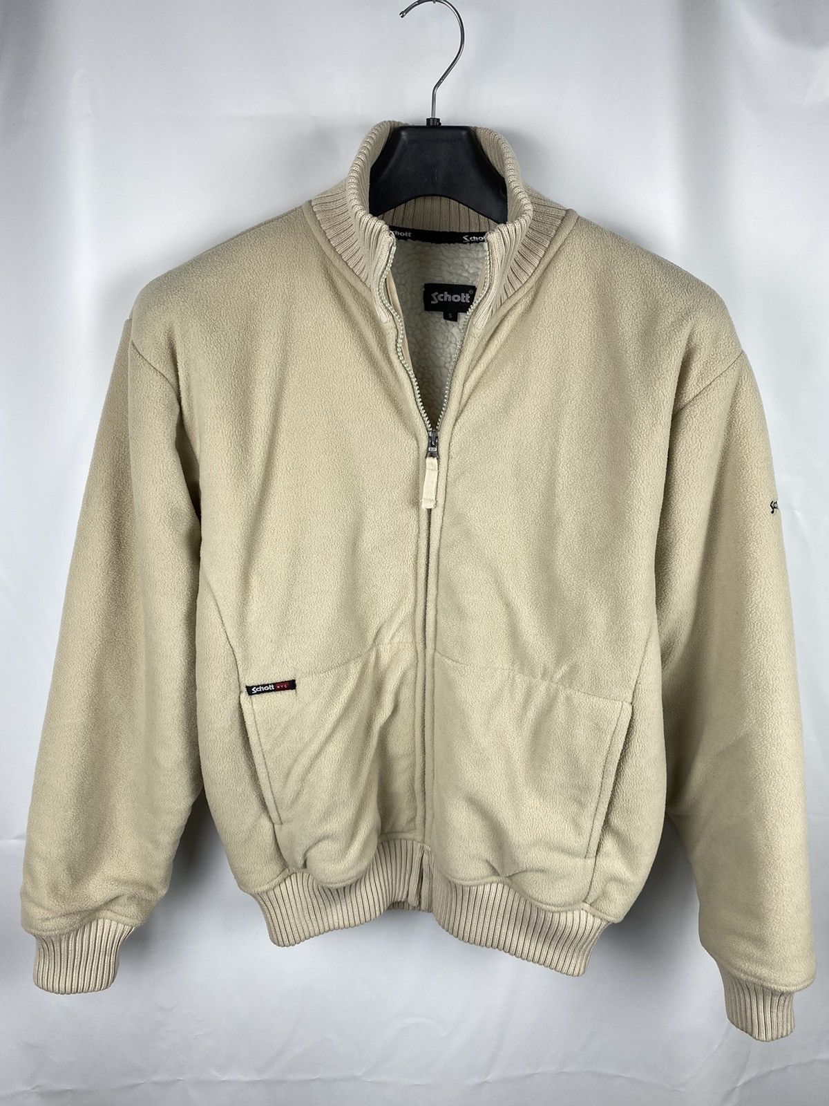 Schott × Vintage Schott NYC Fleece Bomber Jacket Full-Zip size S Size US S / EU 44-46 / 1 - 1 Thumbnail