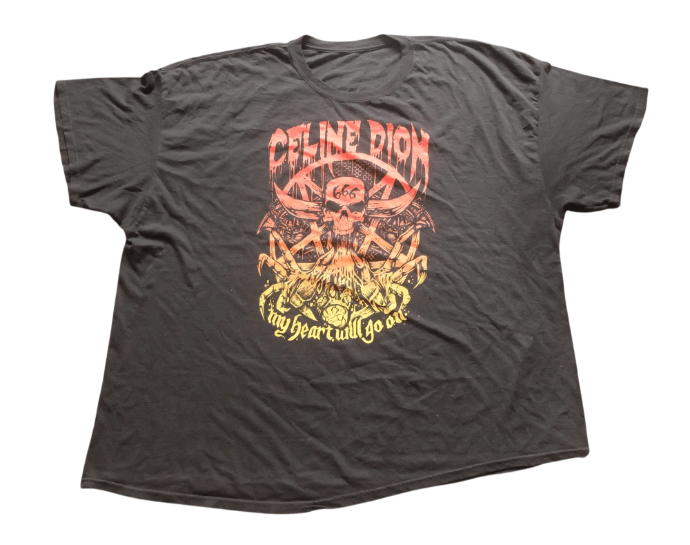 Band Tees Celine Dion My Heart Will Go On T-Shirt Black Oversized Size US XXL / EU 58 / 5 - 1 Thumbnail