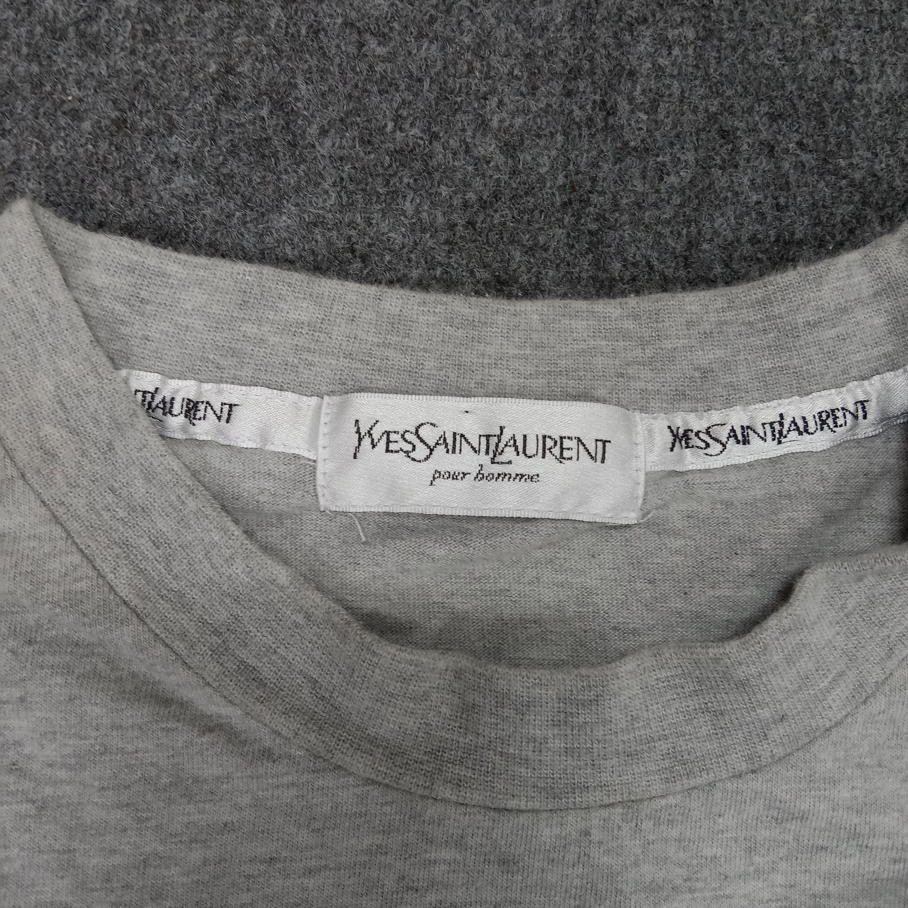 Yves Saint Laurent Yves Saint Laurent Center Logo Tshirt Size US L / EU 52-54 / 3 - 3 Thumbnail