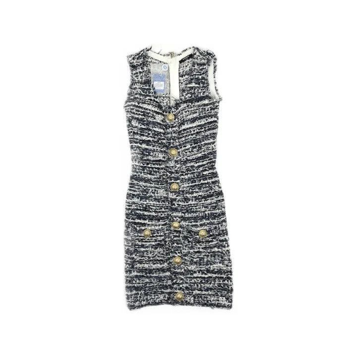 Balmain Balmain Stylish Sleeveless Knit Dress -2507 Size S / US 4 / IT 40 - 2 Thumbnail