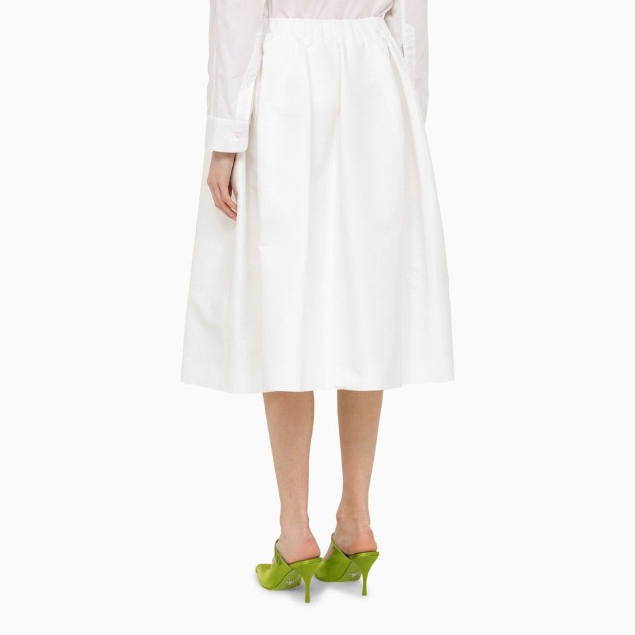 Marni o1d2blof0824 Cotton Skirts in White Size 28" / US 6 / IT 42 - 4 Thumbnail