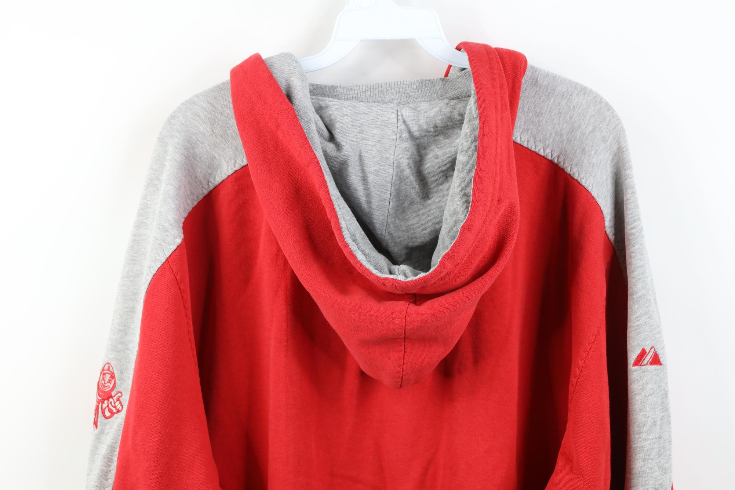 Majestic Vintage Majestic Ohio State University After Hood Hoodie Red Size US XL / EU 56 / 4 - 16 Thumbnail