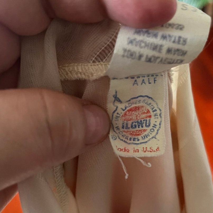 Vintage Vintage 70's Union Made Cream Orange Vest Jacket Top Small Size S / US 4 / IT 40 - 5 Thumbnail