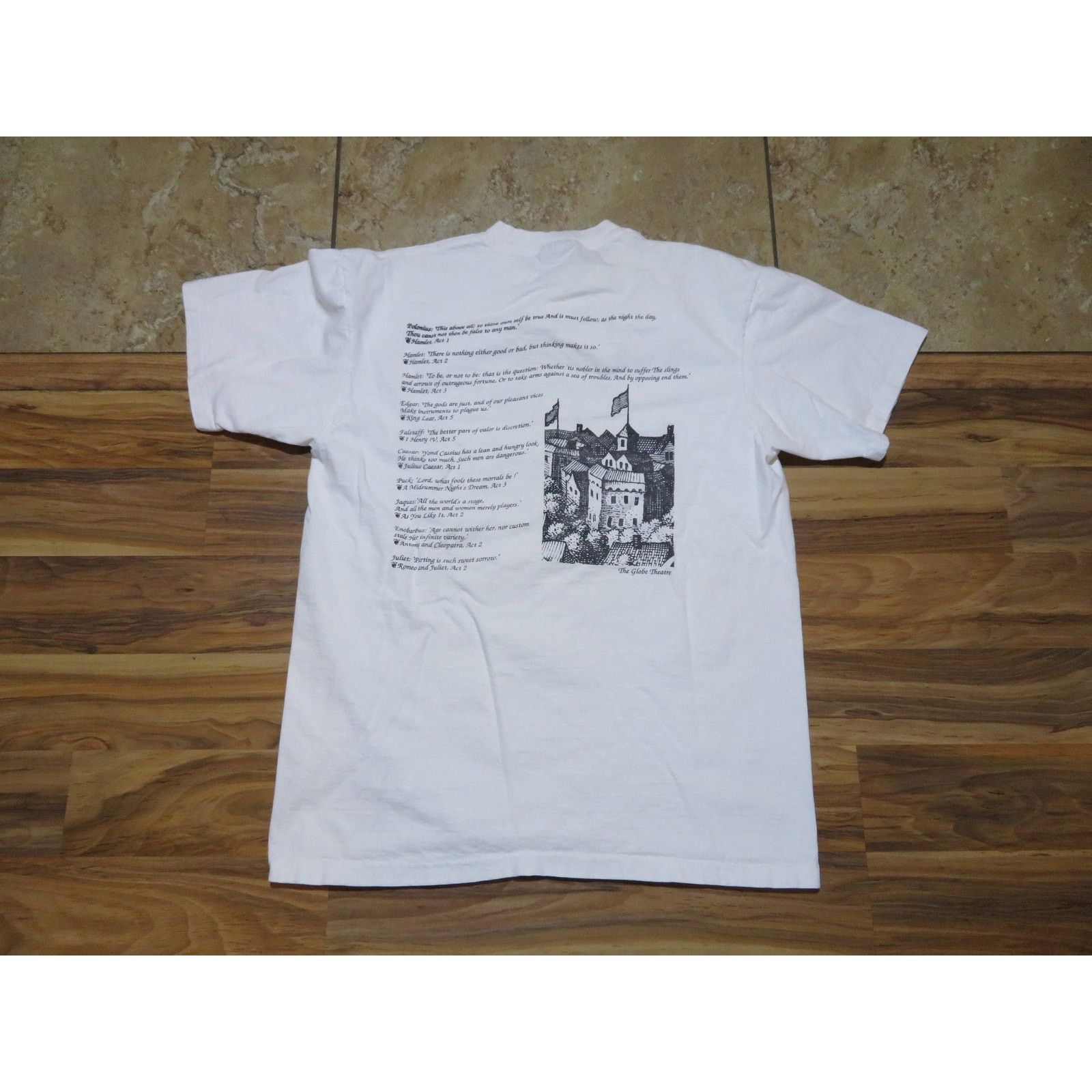 Other William Shakespeare Globe Theatre Double Sided T-shirt Sz L Size US L / EU 52-54 / 3 - 2 Thumbnail