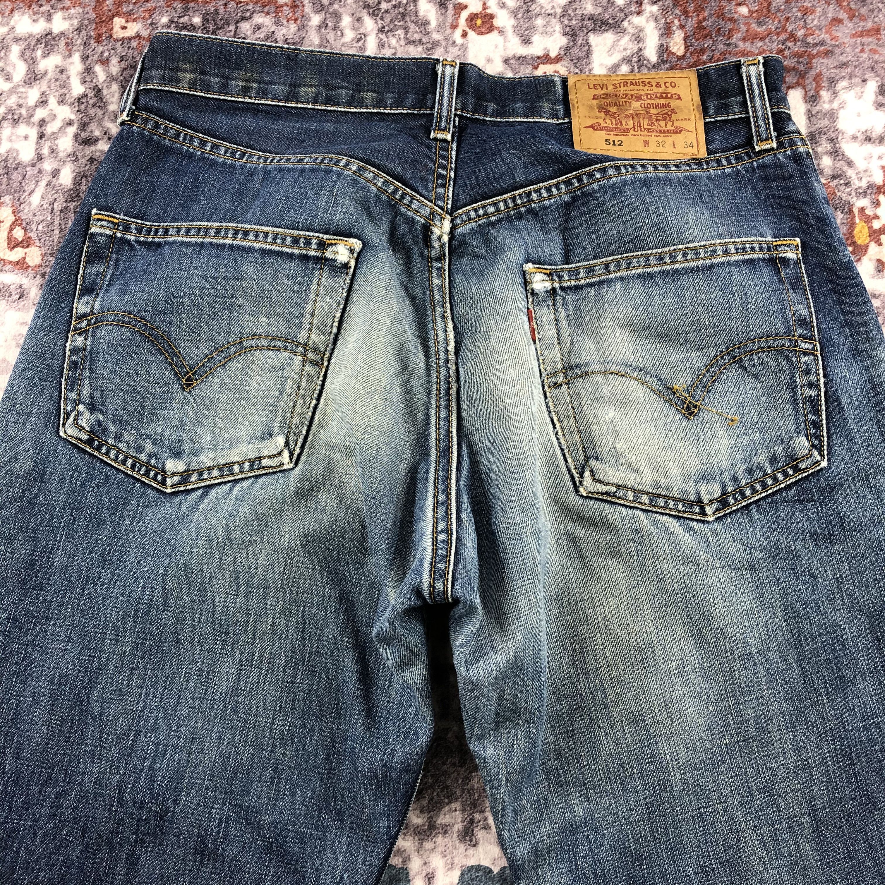 Levi's × Vintage Vintage 90s Blue Wash Levis 512 Jeans-JM2285 Size US 32 / EU 48 - 5 Thumbnail