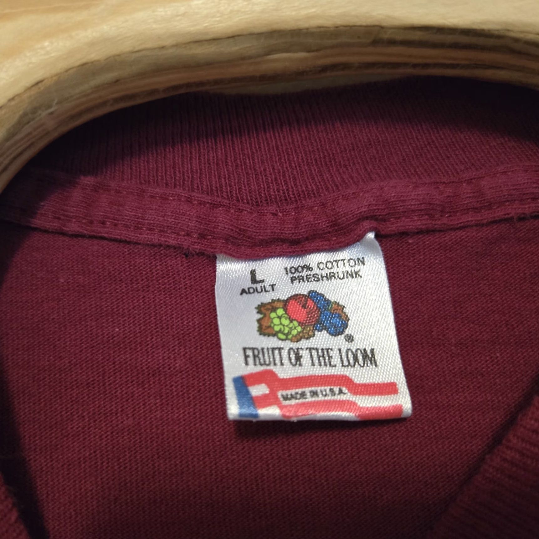 Vintage VINTAGE Boot Hill Saloon T-shirt Shirt Maroon 90s Daytona Bike Week Single Stitch Crew Neck Short Sleeve L Men Size US L / EU 52-54 / 3 - 7 Thumbnail