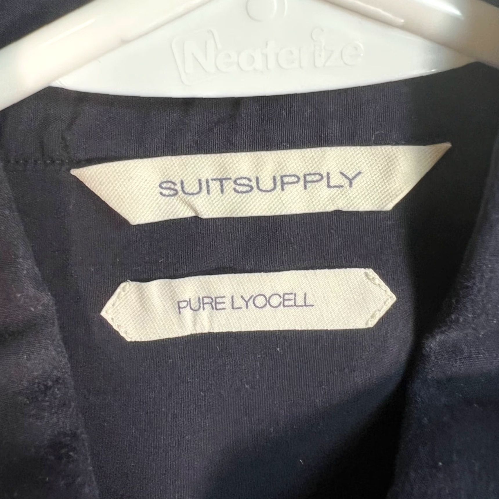 Suitsupply Suit Supply Mens Size 40 15 3/4 Tailored Fit Long Sleeve Blue Button-Up Shirt Size US L / EU 52-54 / 3 - 3 Thumbnail