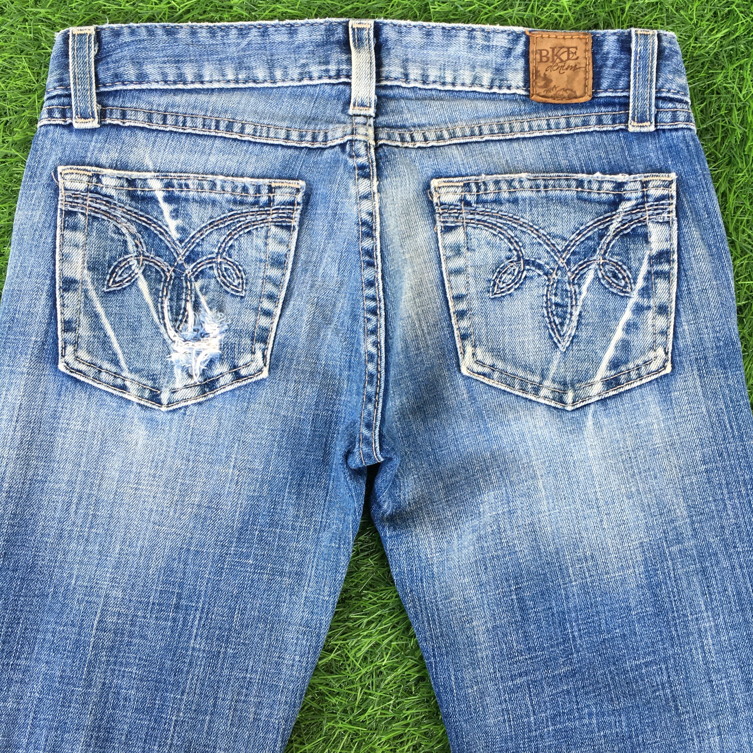 Designer BKE Denim Bootcut Stretch Jeans D-1047 Size 25" / US 0 / IT 36 - 4 Thumbnail