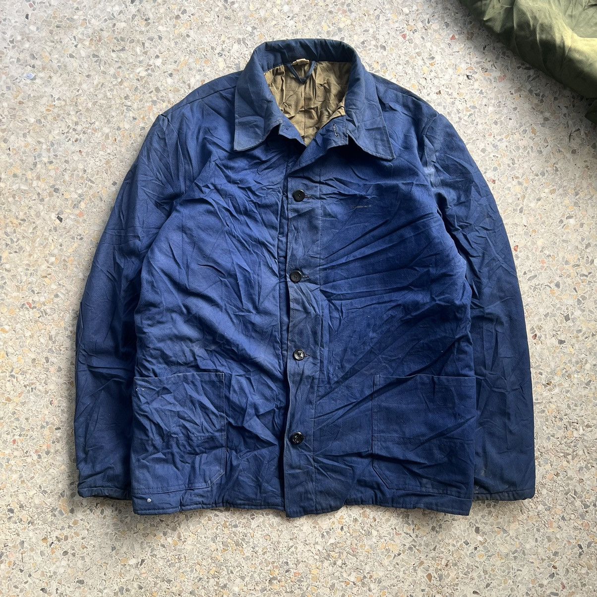 Vintage FRENCH WORK JACKET Size US M / EU 48-50 / 2 - 1 Thumbnail