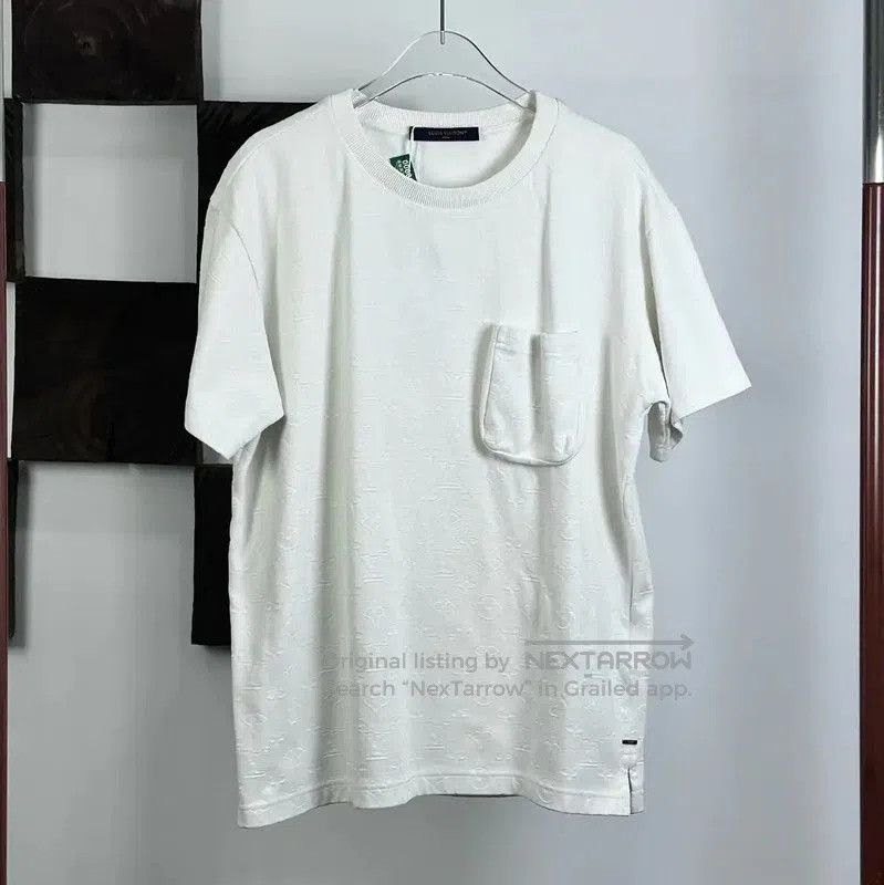 Louis Vuitton Louis Vuitton White Cotton Blend Monogram T-Shirt . Size US S / EU 44-46 / 1 - 1 Thumbnail