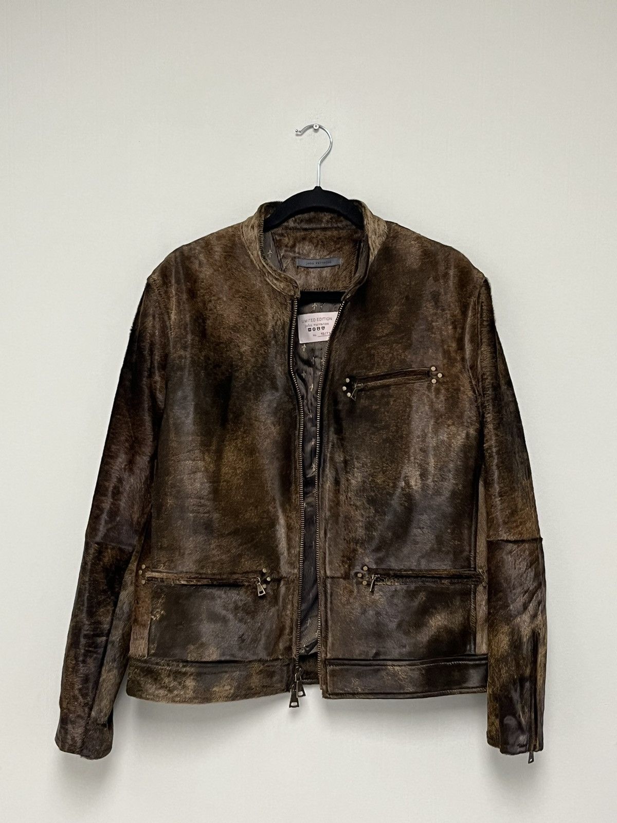 John Varvatos Calf hair Moto Jacket. Size 50 Size US M / EU 48-50 / 2 - 20 Thumbnail