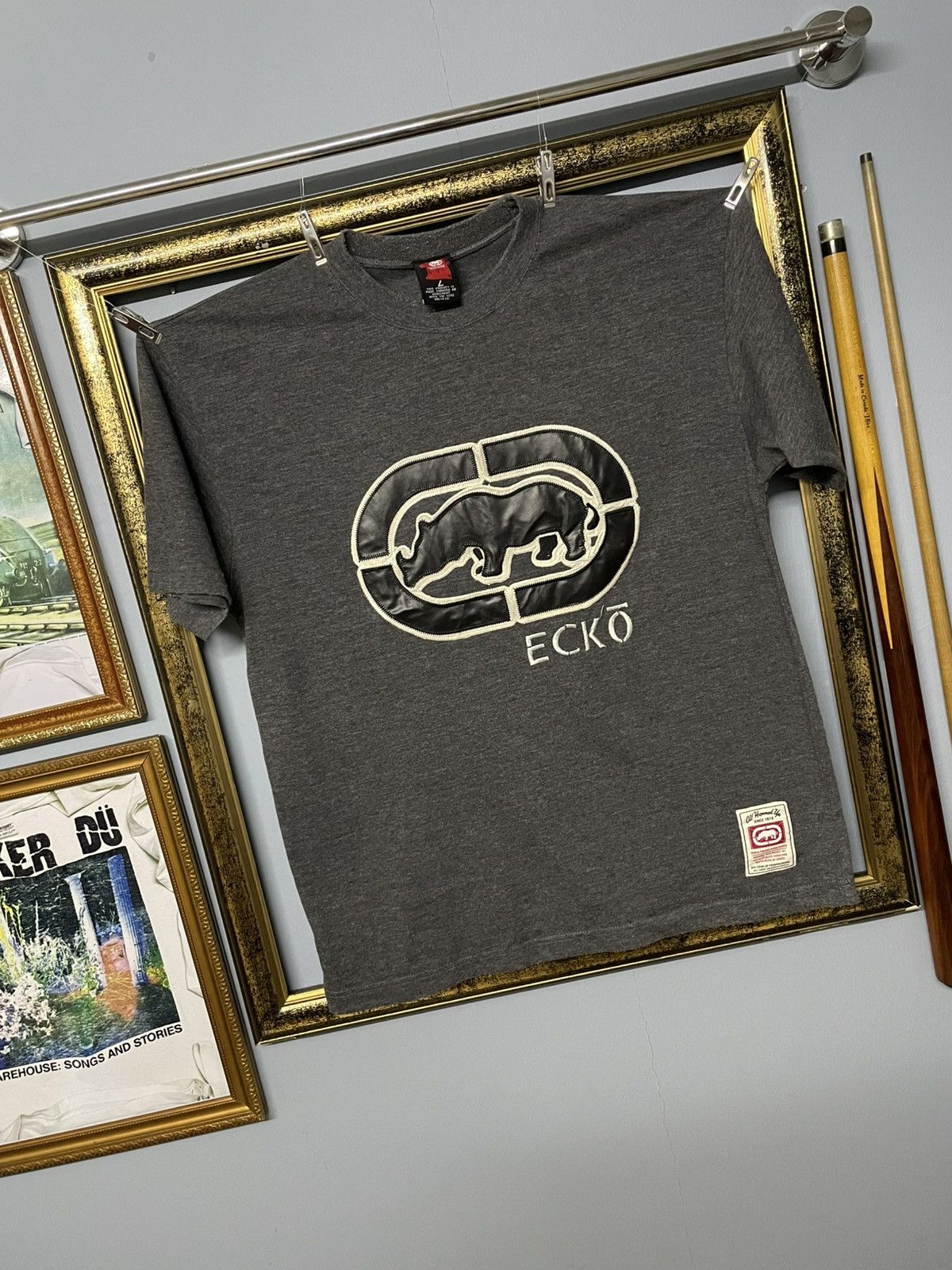 Ecko Unltd. Vintage 1990s Designer Ecko Unltd Iconic Big Logo Tshirt Size US M / EU 48-50 / 2 - 2 Thumbnail