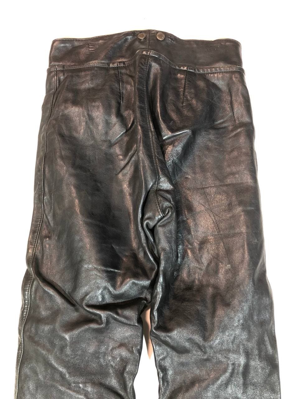 Vintage Vintage Rare Biker Motorcycle Leather Pants Size US 30 / EU 46 - 6 Thumbnail