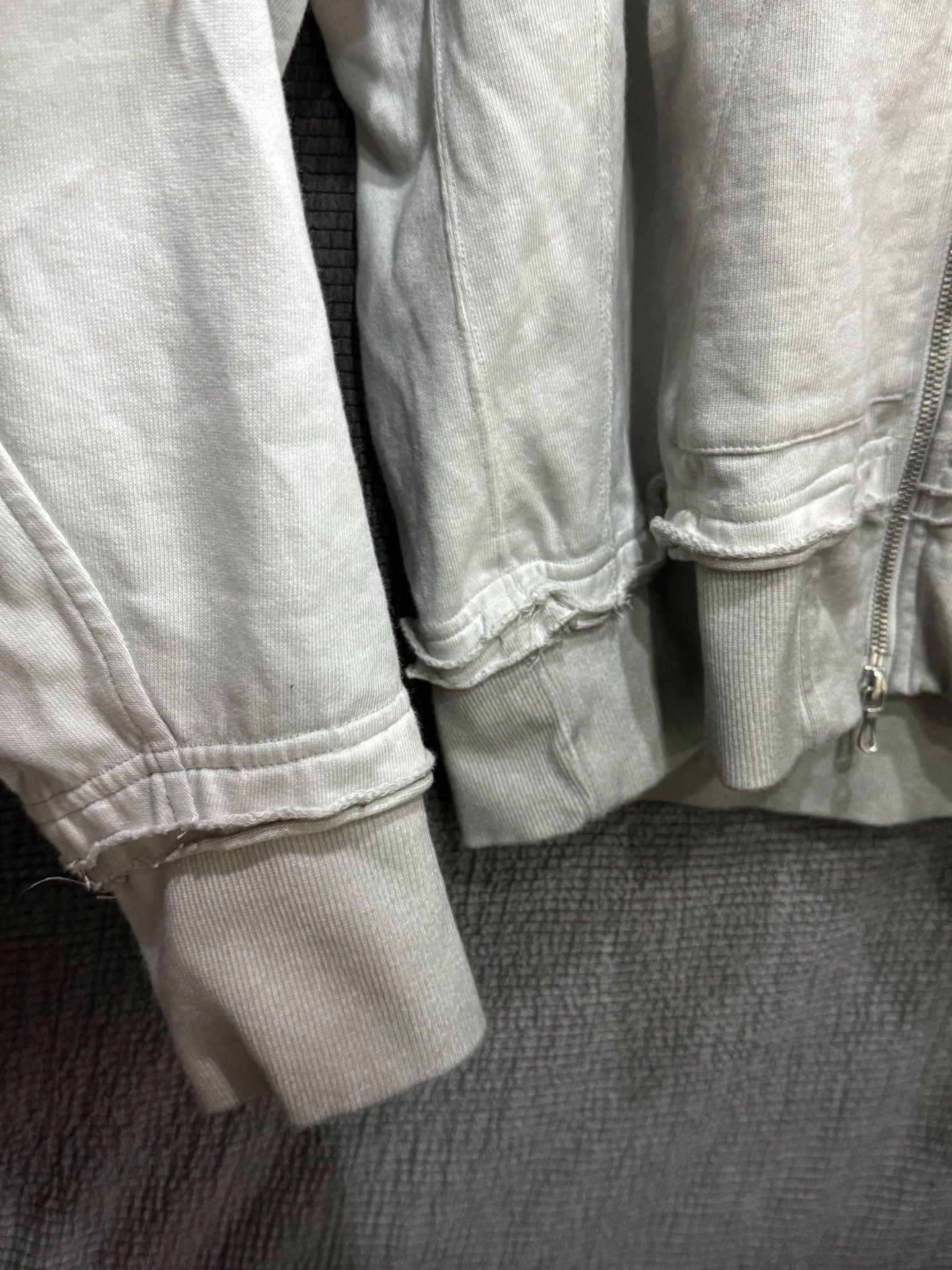 Julius Julius_7 24FW Distressed Ripped Zip-Up Hooded Sweatshirt Size US S / EU 44-46 / 1 - 6 Thumbnail
