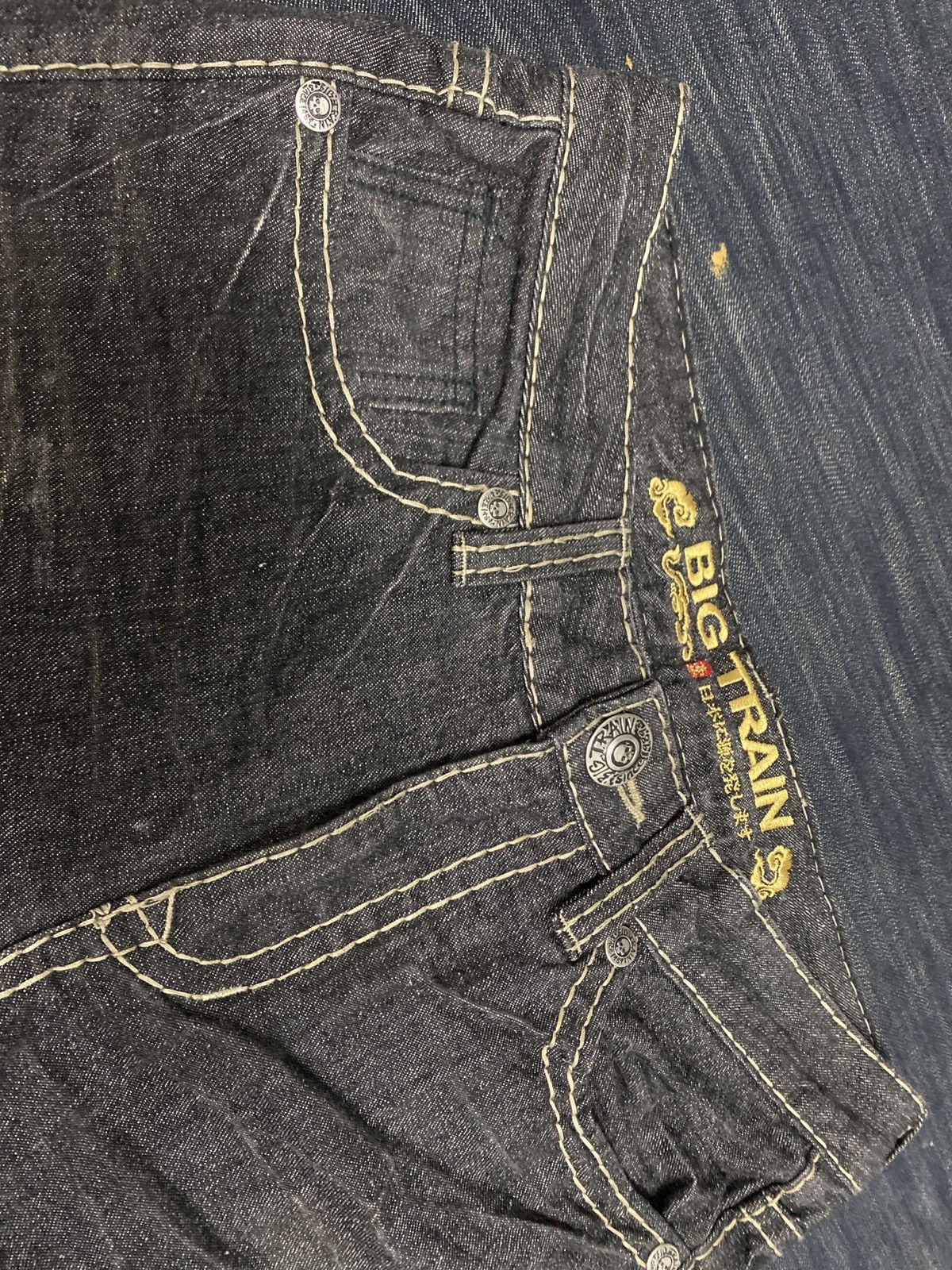 Japanese Brand Big Train Japanese Denim Jeans Heavy Stitch Style Size US 32 / EU 48 - 11 Thumbnail
