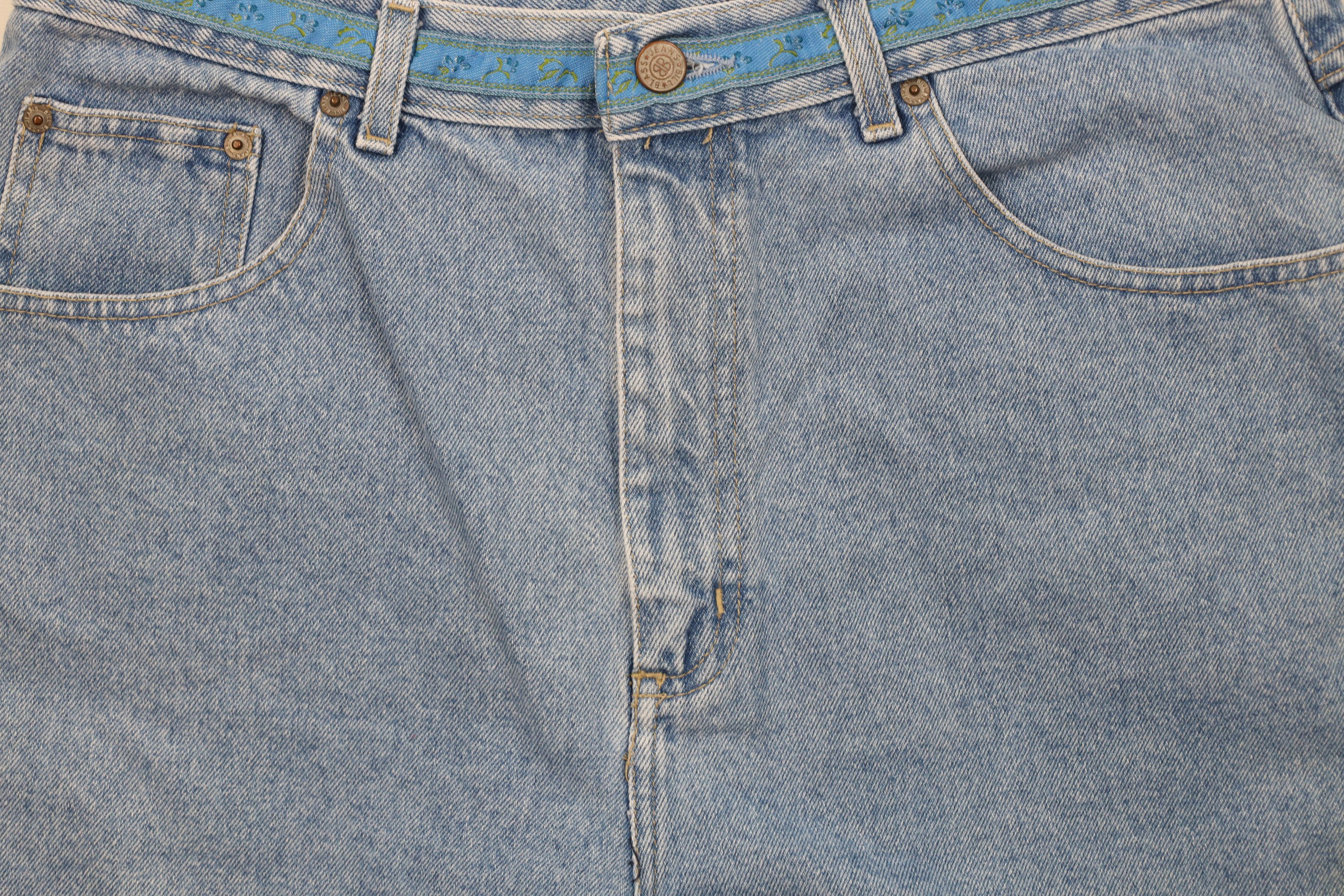 Vintage Vintage 90s Streetwear Trim Denim Jean Shorts Jorts Blue Size 36" / US 14 / IT 50 - 3 Thumbnail