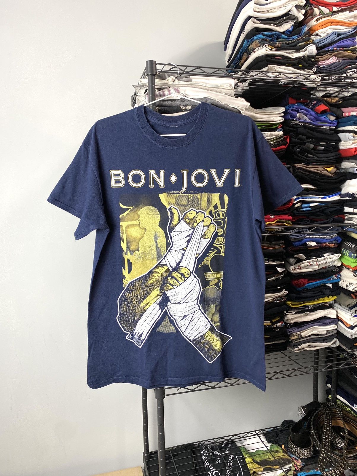 Band Tees Vintage Bon Jovi Because We Can Tour T Shirt Size US M / EU 48-50 / 2 - 1 Thumbnail