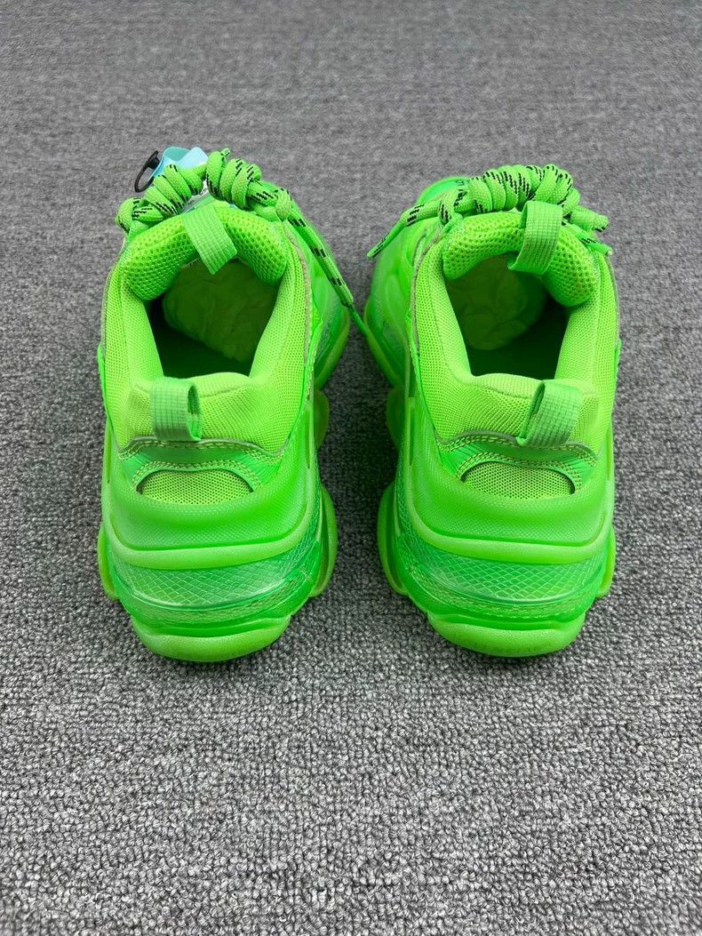 Balenciaga Balenciaga Triple S Neon Green Sneakers-2506 Size US 5 / EU 37 - 4 Thumbnail