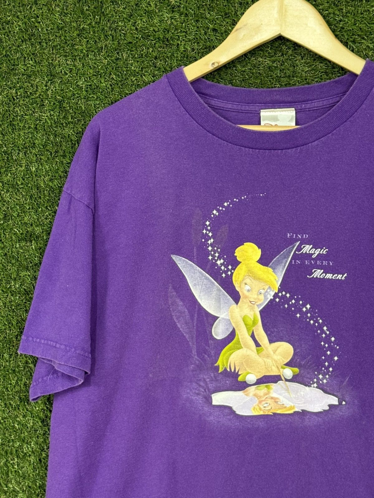 Disney Vintage Purple Walt Disney Store Tinker Bell Peter Pan Tee Size US XXL / EU 58 / 5 - 3 Thumbnail