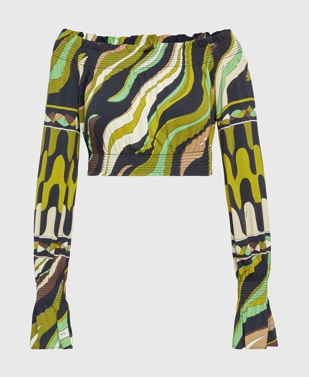 Emilio Pucci Carmen blouse Size XS / US 0-2 / IT 36-38 - 1 Thumbnail