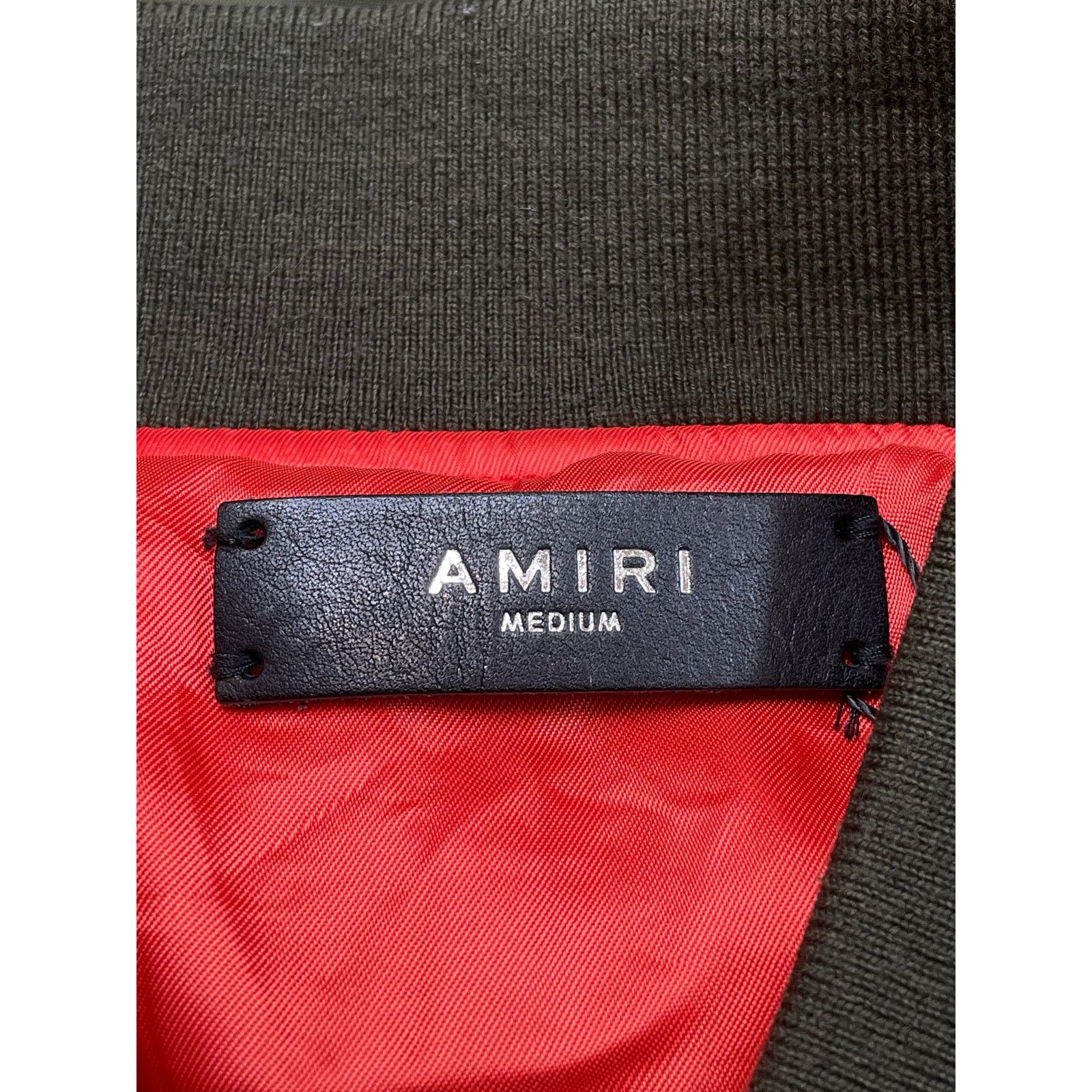 Amiri Amiri Bone Bomber Olive Jacket Size US M / EU 48-50 / 2 - 4 Thumbnail