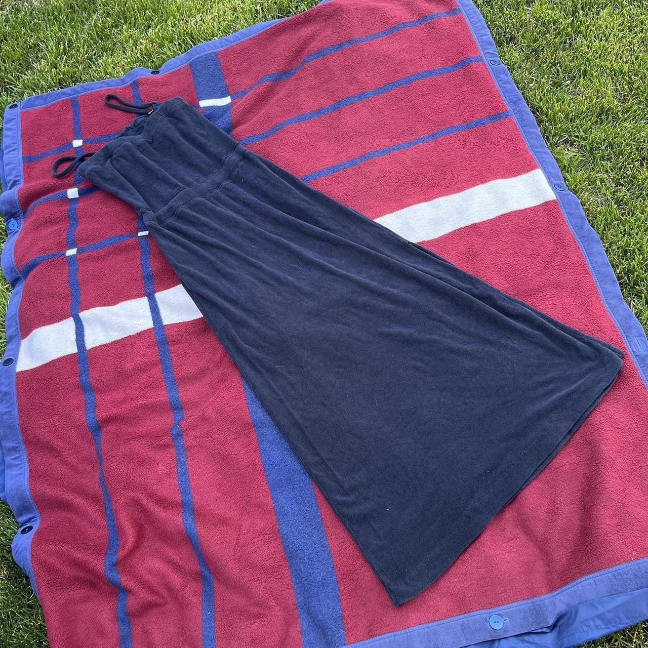 Juicy Couture Juicy Couture terry cloth navy blue spaghetti maxi dress Size S / US 4 / IT 40 - 3 Thumbnail
