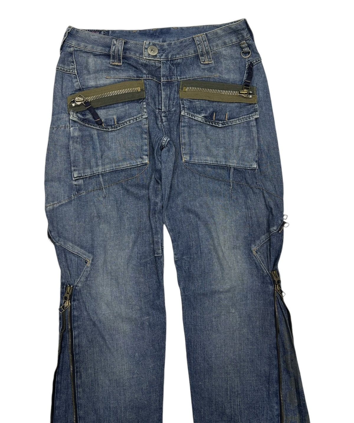 Marithe + Francois Girbaud 🔥MFG ZIPPER BONDAGE JEANS PPFM PUNK STYLE Size US 30 / EU 46 - 4 Thumbnail