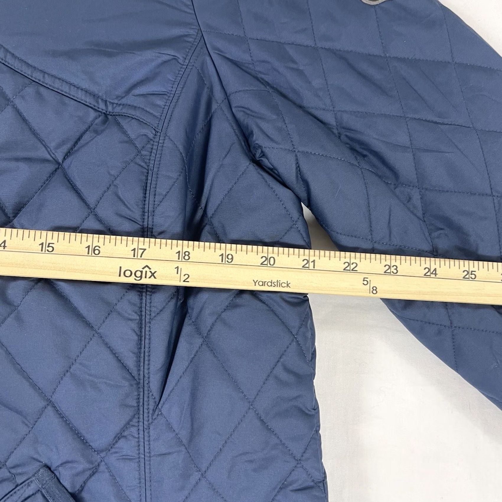 Eddie Bauer VINTAGE Eddie Bauer Women's XL Sportshop Long Jacket Quilted Navy Blue Coat Snap Button All Seasons Pockets Fall Winter Spring Mens Womens Girls Boys Size XL / US 12-14 / IT 48-50 - 5 Thumbnail