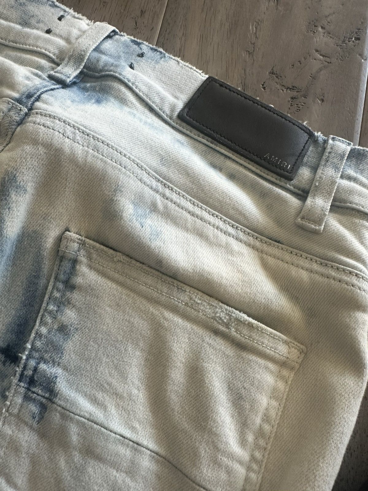 Amiri Trashed Cloud Indigo Jeans Amiri Sz 32 Size US 32 / EU 48 - 9 Thumbnail