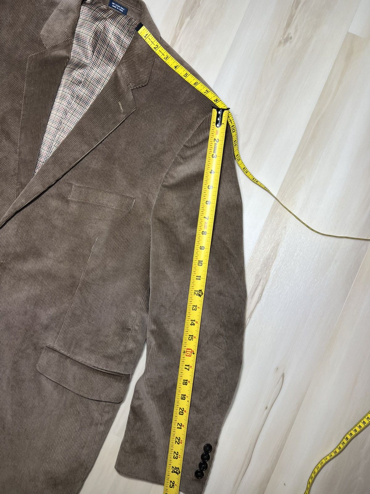 Saddlebred Saddlebred Men's Tan Brown Corduroy Blazer Sports Coat 50R Size 50R - 7 Thumbnail