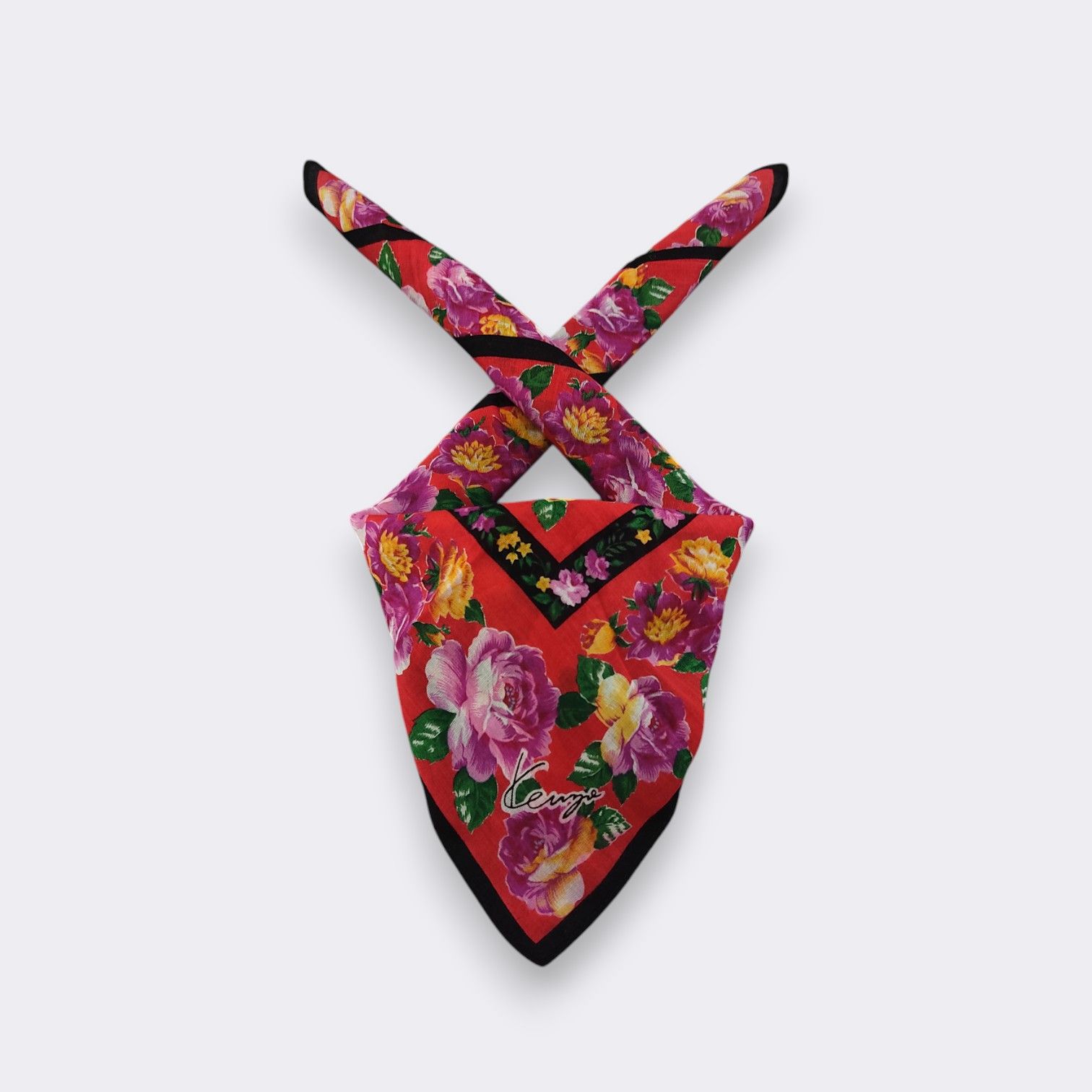 Kenzo Vintage Kenzo Handkerchief Neckerchief Bandana H646H Size ONE SIZE - 2 Thumbnail