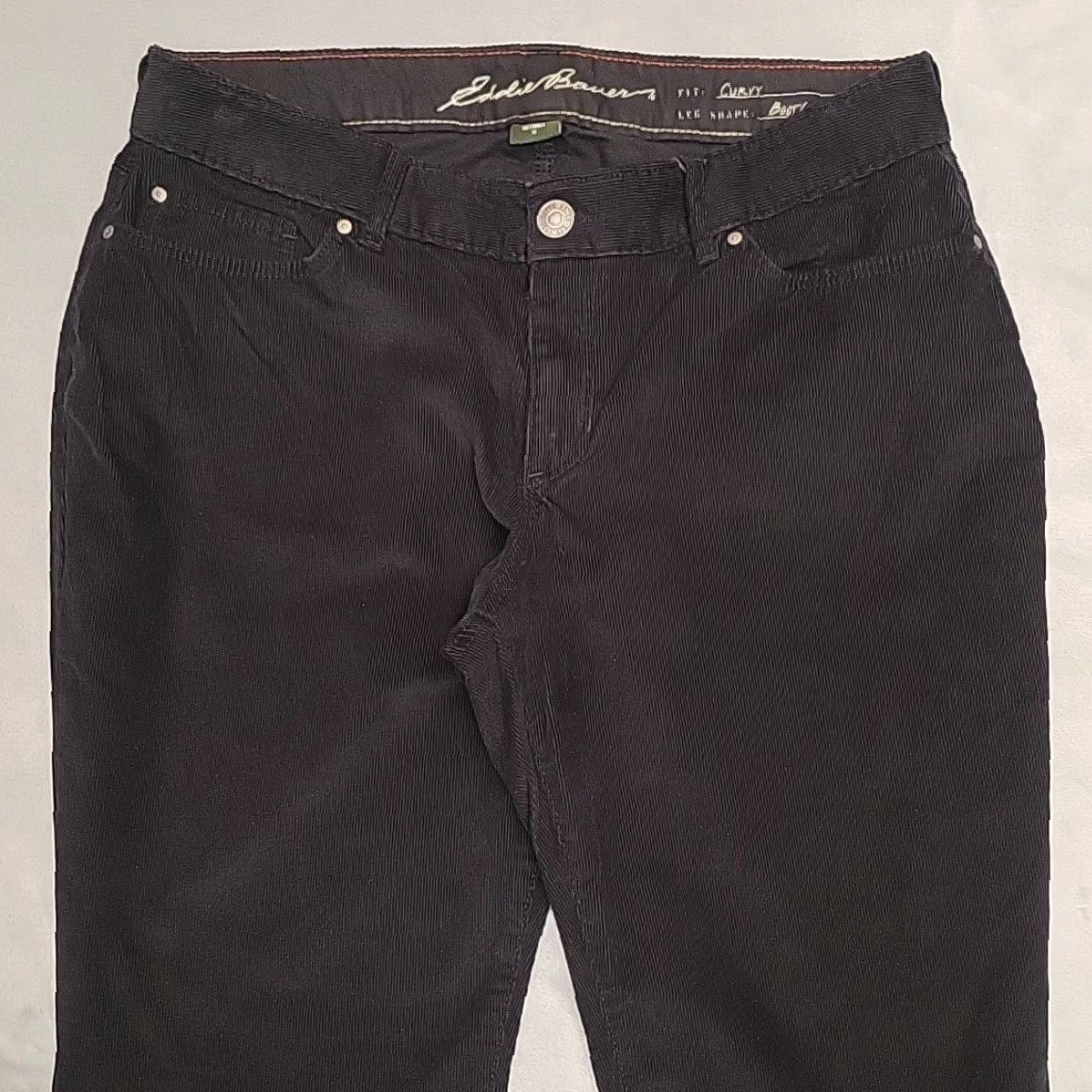 Eddie Bauer Eddie Bauer Pants Women 10 Black Corduroy Bootcut Retro Y2K Classic Size 32" / US 10 / IT 46 - 3 Thumbnail