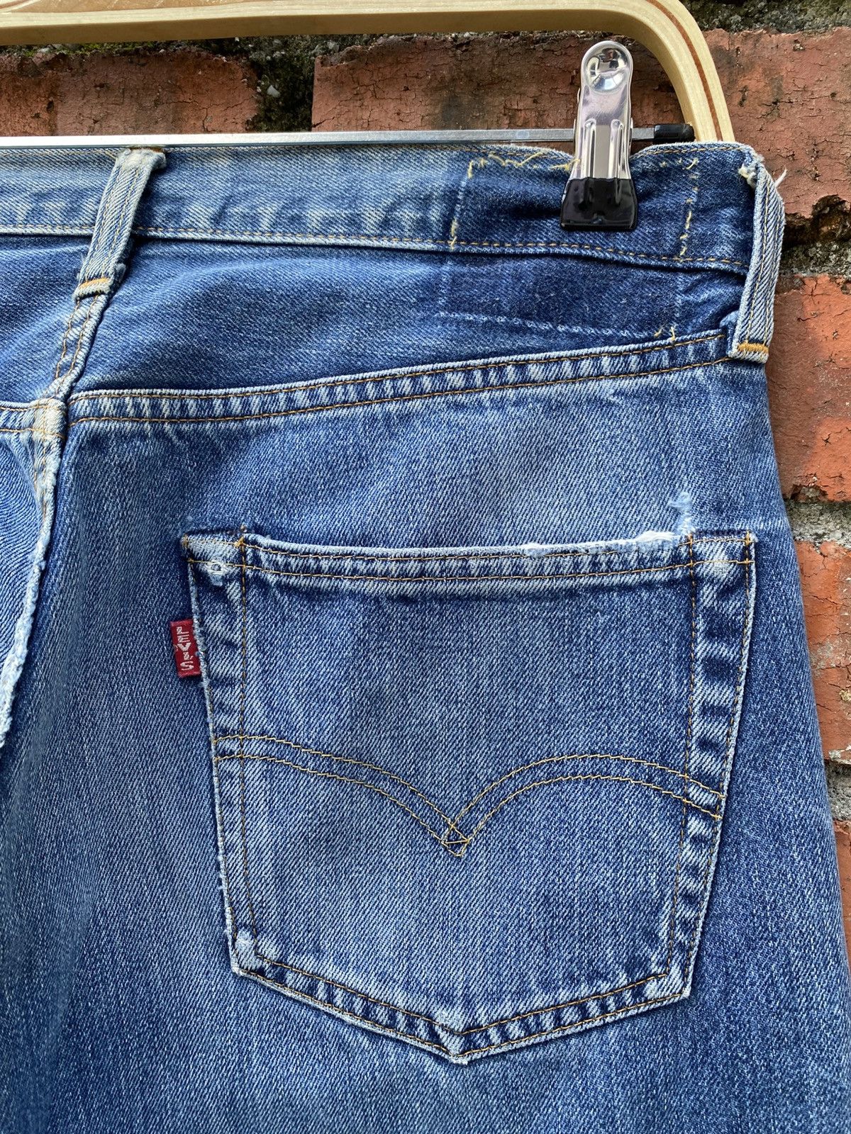 Levi's × Levi's Vintage Clothing × Vintage W31x30.5 Vintage levi's 501xx redline big E denime USA Size US 31 - 3 Thumbnail