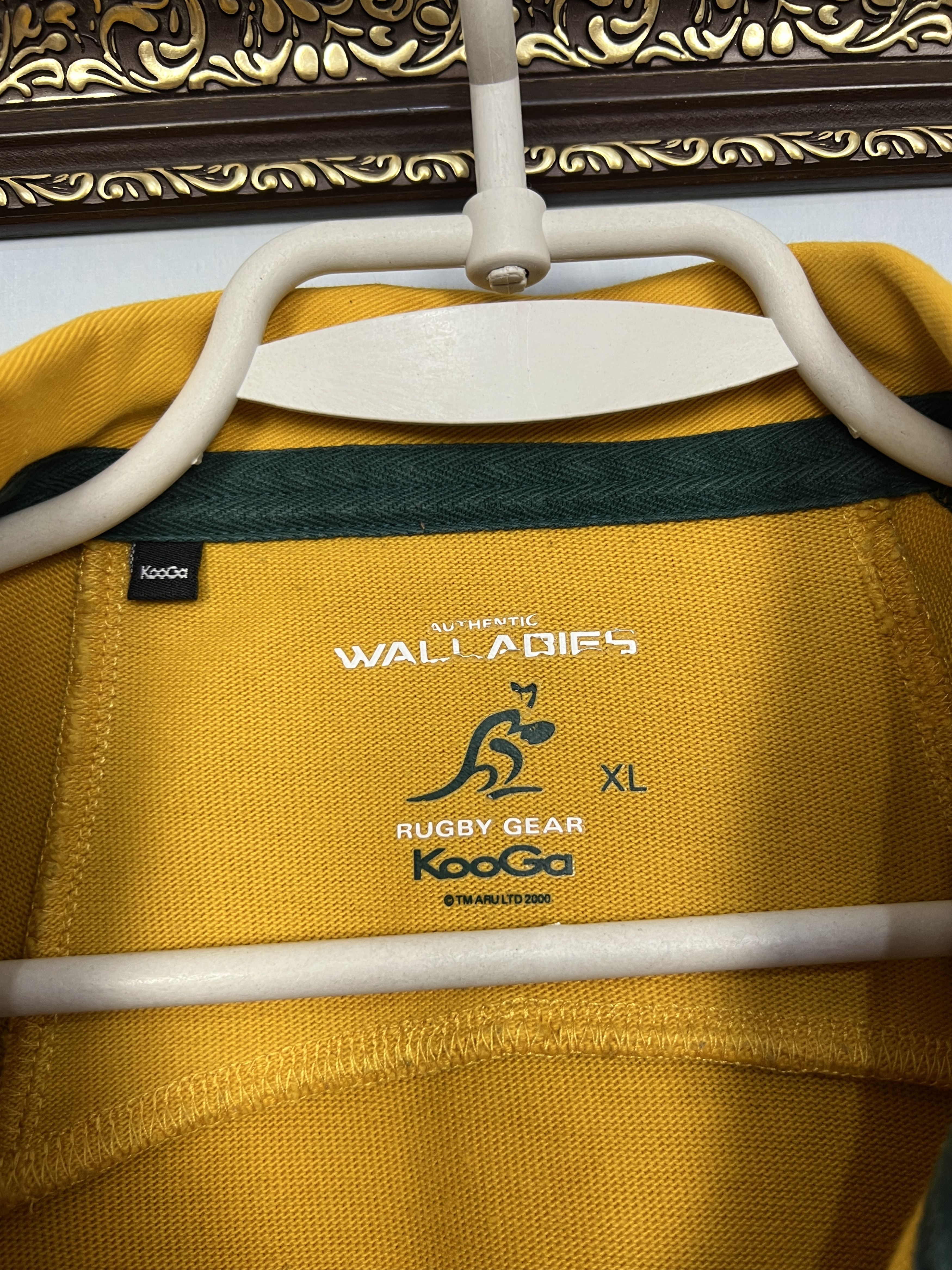 Vintage Australia Wallabies Rugby Union Long Sleeve Jersey Trikot Size US XL / EU 56 / 4 - 6 Thumbnail