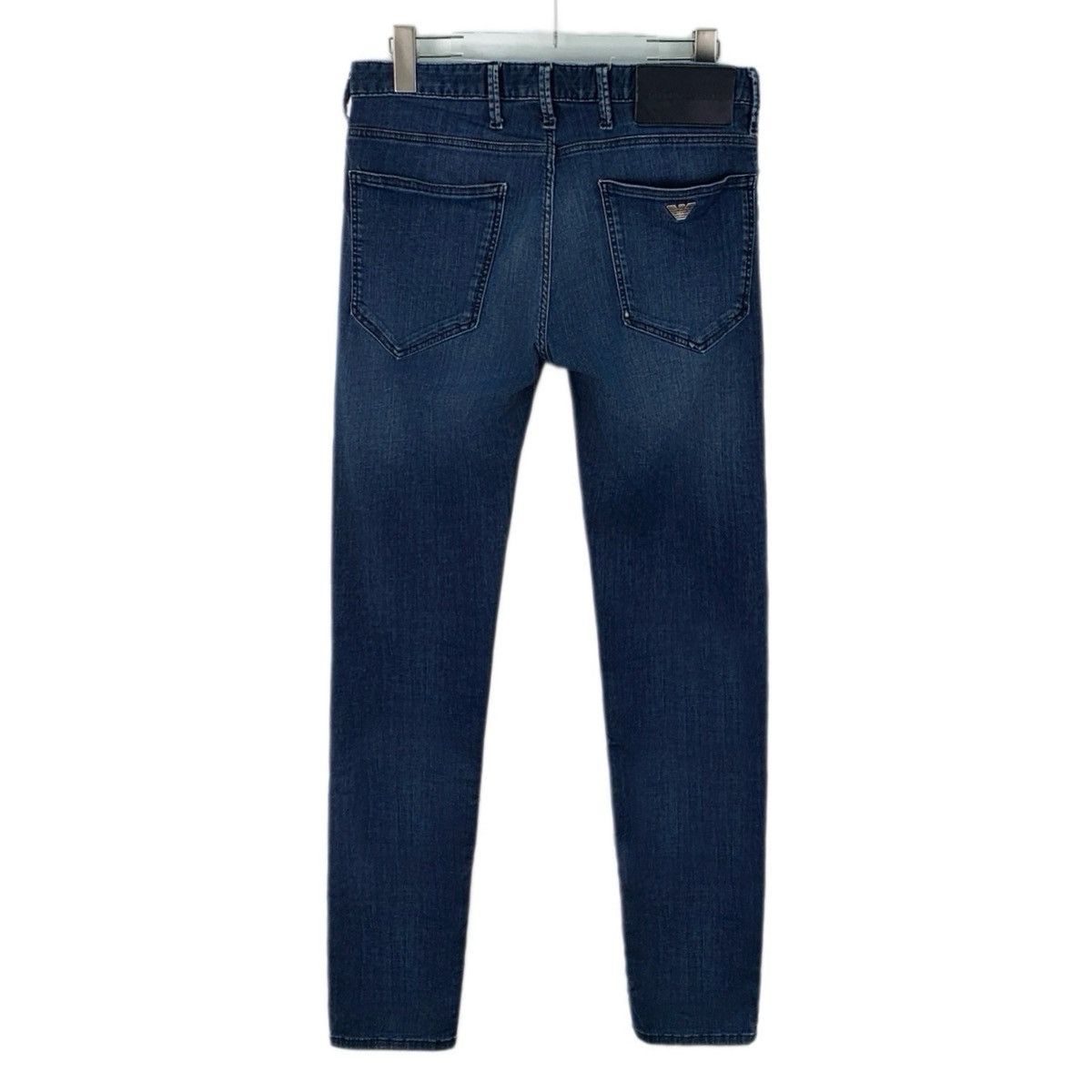 Armani Armani Dark Blue Washed Cotton Denim Pants K26WX Size 29" - 2 Thumbnail