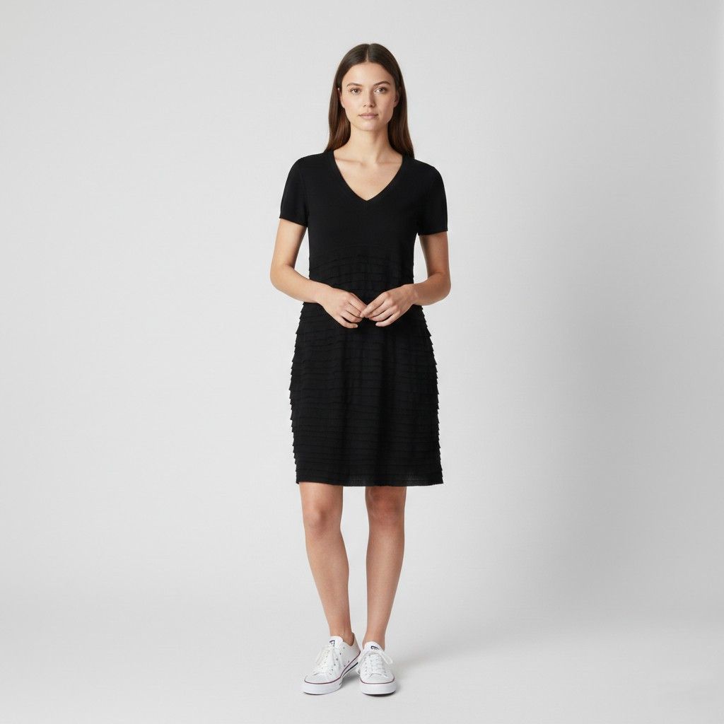 Escada Sport ESCADA Sport Women M Dress Black Viscose Cotton 3722 Size M / US 6-8 / IT 42-44 - 1 Thumbnail
