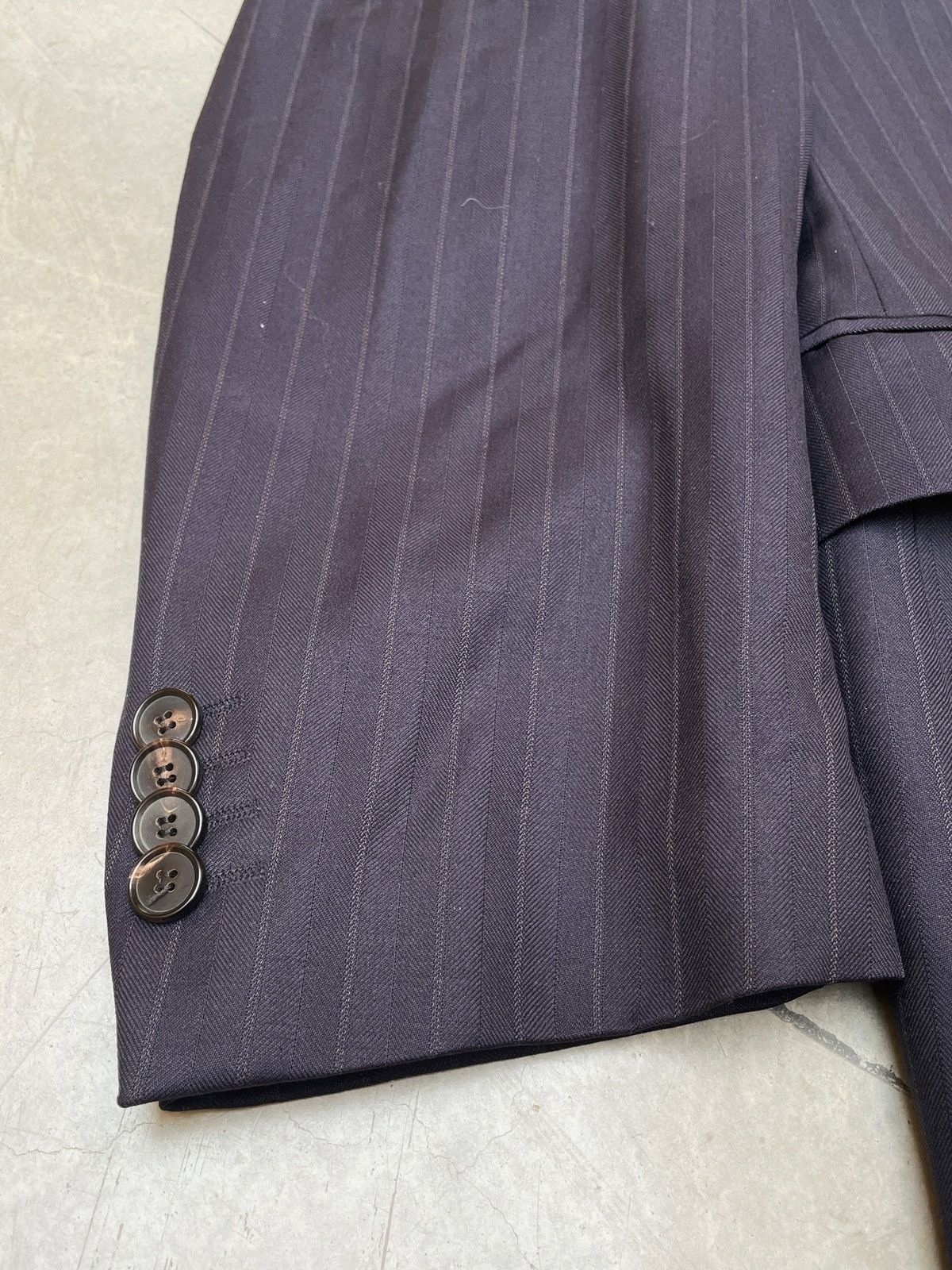 Pierre Cardin Lanificio Zegna Pierre Cardin Super120s Pinstripe Blazer XL Size 46R - 10 Thumbnail