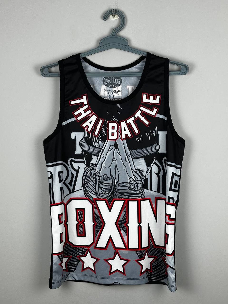 Japanese Brand Thai Battle Boxing MUAI THAI TANK TOP VERY RARE Size US M / EU 48-50 / 2 - 1 Thumbnail