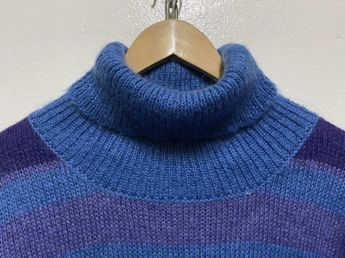 Abercrombie & Fitch × Vintage Abercrombie & Fitch Jumper Striped Mohair Size L / US 10 / IT 46 - 6 Thumbnail