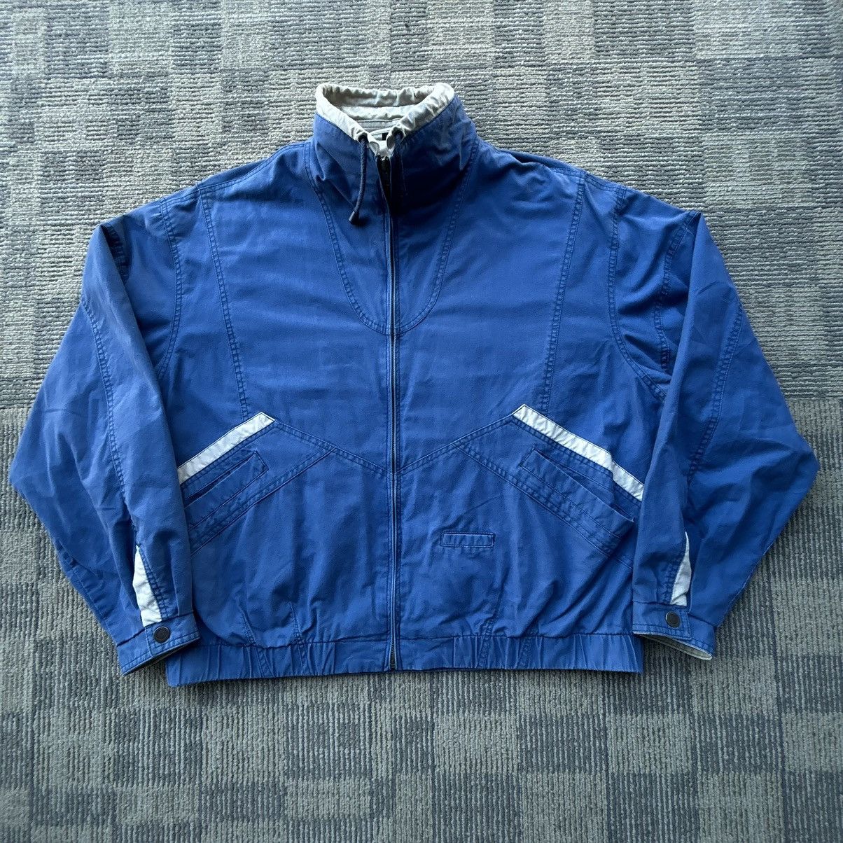 Members Only Members Only Vintage 90’s Navy Blue/ Tan Full Zip Jacket Size US XL / EU 56 / 4 - 2 Thumbnail