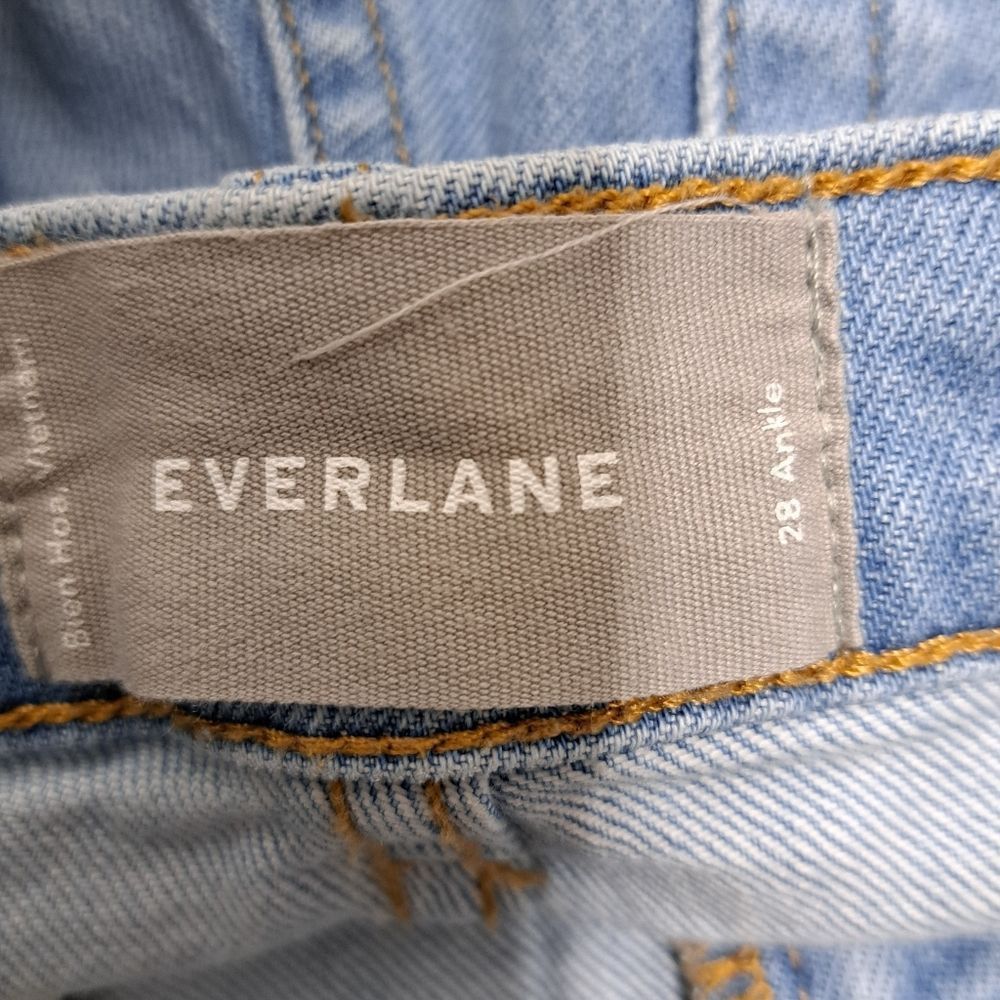 Everlane Everlane Womens Ankle Straight Jeans Cotton Blend Size 28 Li Size 28" / US 6 / IT 42 - 4 Thumbnail