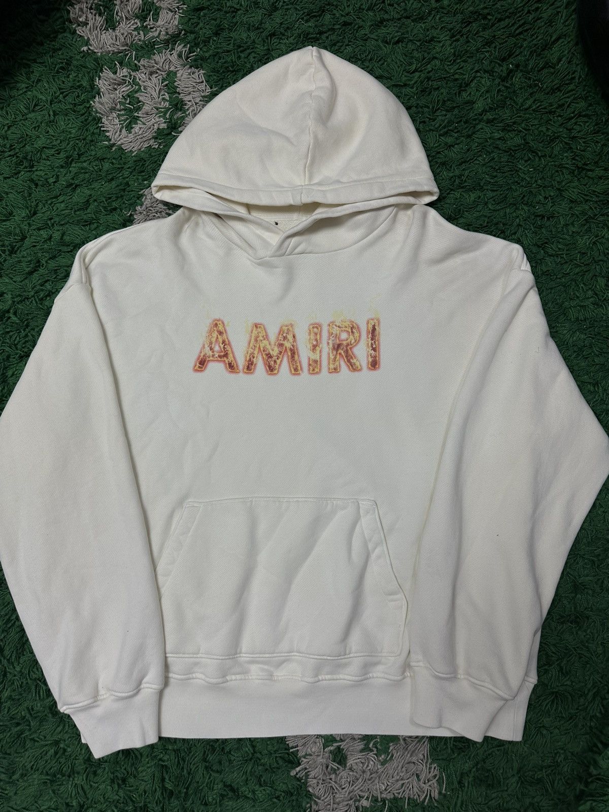 image of Amiri Hoodie White Flame, Men's (Size XL)