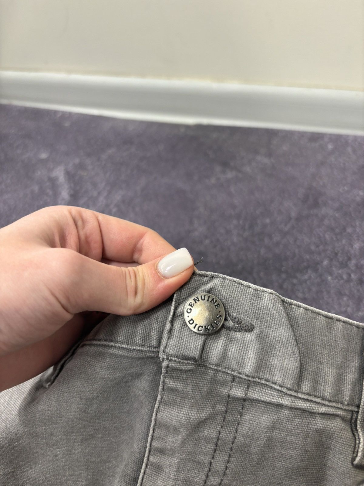 Dickies Vintage Dickies Distressed Denim Gray Hype Baggy Pants Jeans Size US 34 / EU 50 - 12 Thumbnail