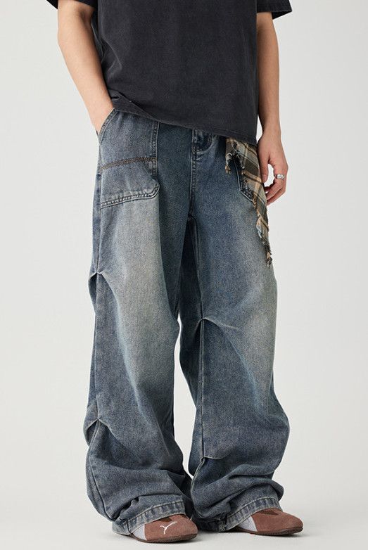 Japanese Brand American high street distressed vintage work jeans Size US 32 / EU 48 - 2 Thumbnail