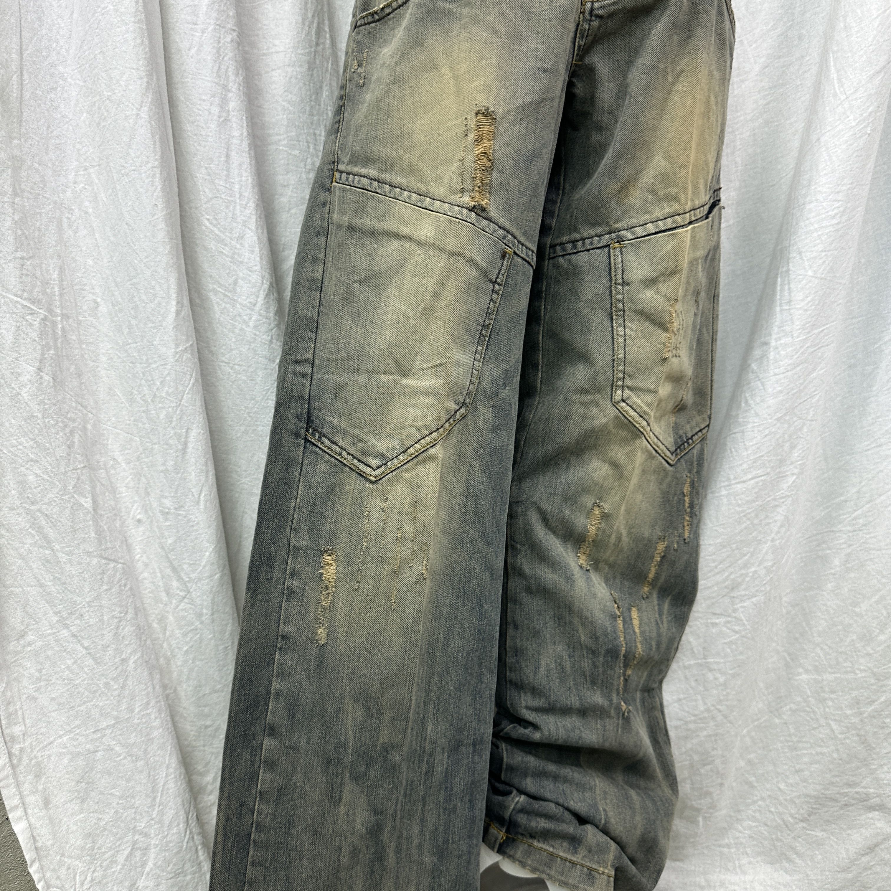 Vintage Vintage Denim Streetwear Baggy Rotten Green Jeans 00s Size US 30 / EU 46 - 3 Thumbnail