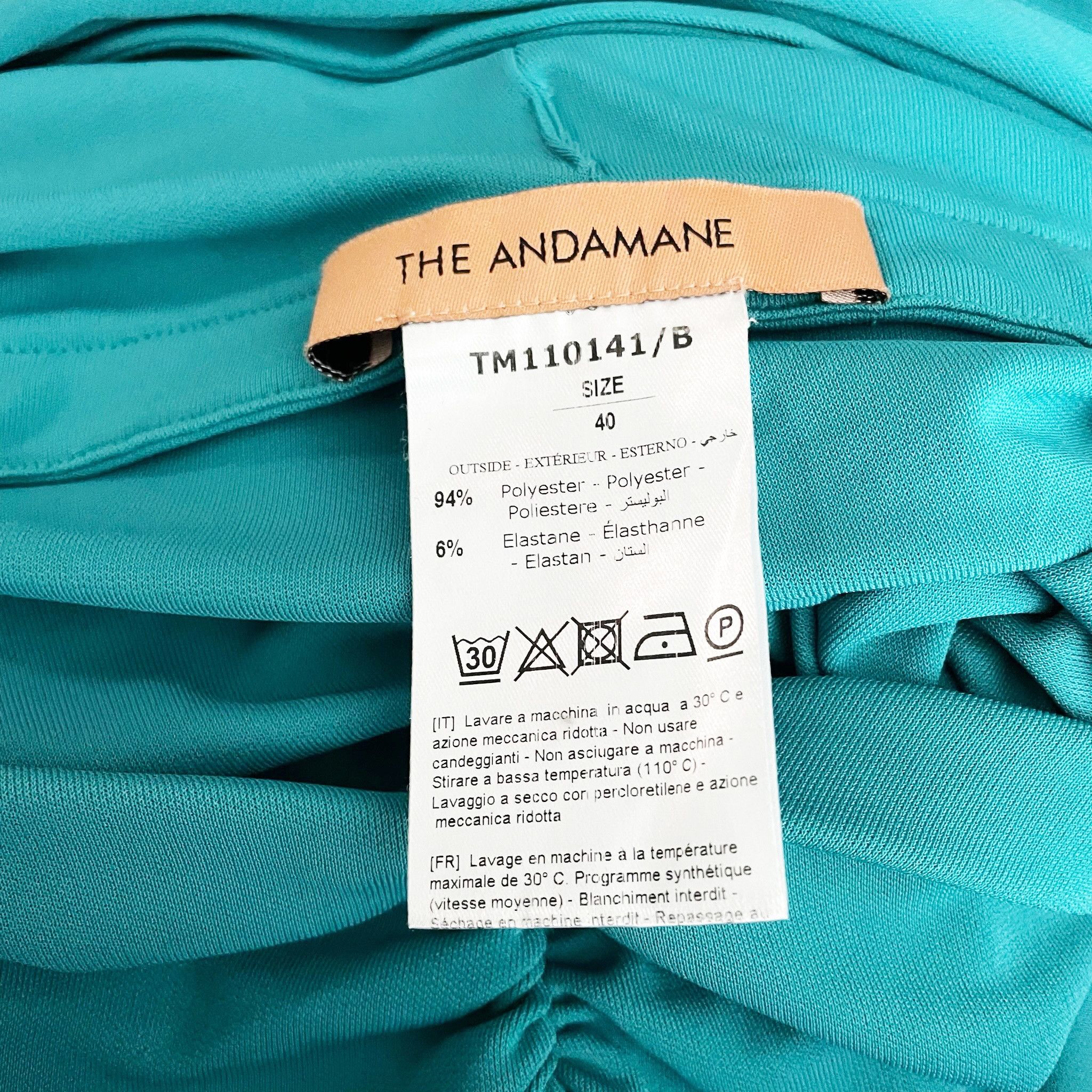 THE ANDAMANE The Andamane Java Halter Neck Cut Out Ruched Size S / US 4 / IT 40 - 2 Thumbnail
